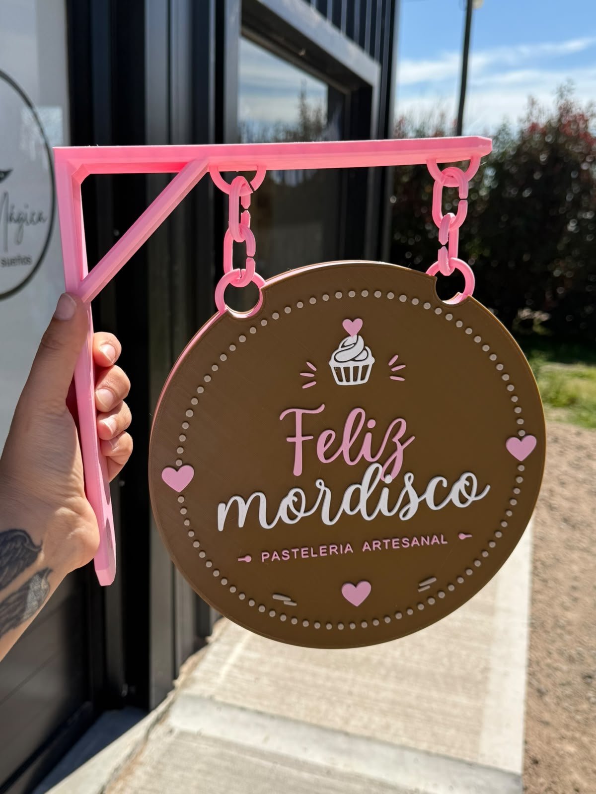 Cartel personalizado para ferias y eventos de 24 cm