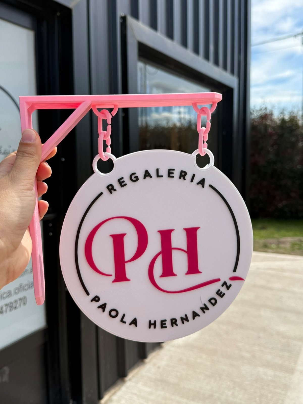 Cartel personalizado para ferias y eventos de 20 cm